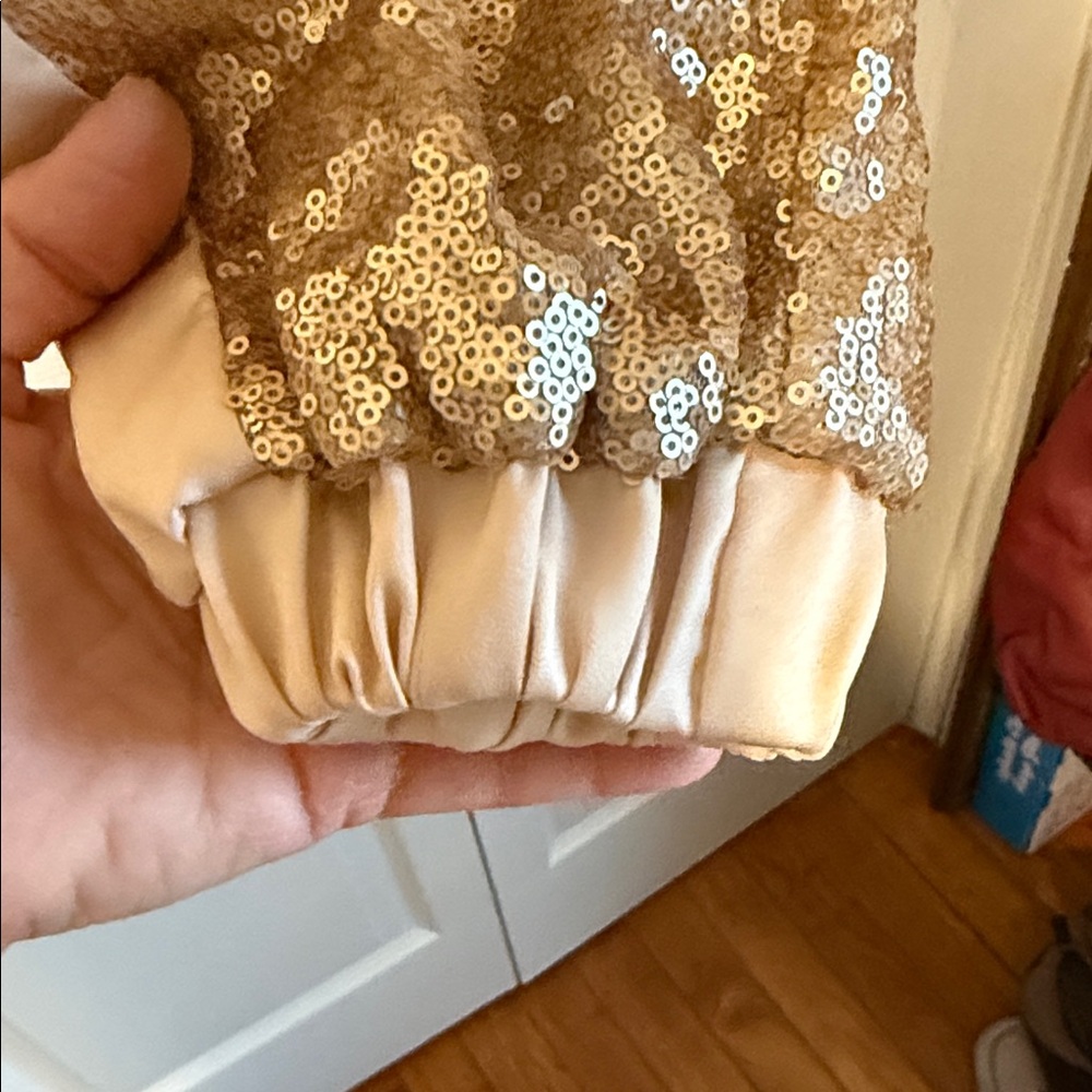 Gold Sequin Joggers - image 3